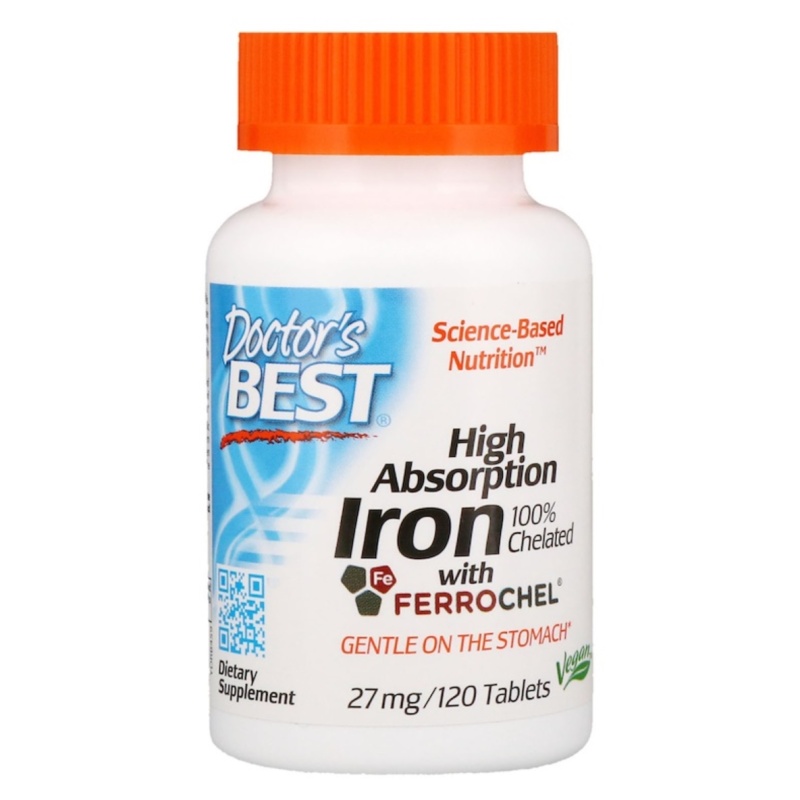 DR´S BEST High Absorption Iron 27mg 120 tablets iFit